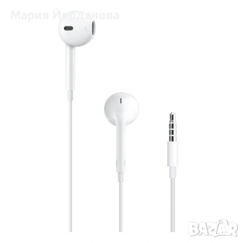 Слушалки с микрофон Apple EarPods *8107077 DC, 3.5 mm jack, Бял, снимка 3 - Слушалки и портативни колонки - 54556744