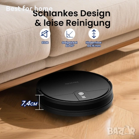 Роботизирана прахосмукачка VersLife L6, управление чрез приложение Alexa, снимка 6 - Прахосмукачки - 54376997