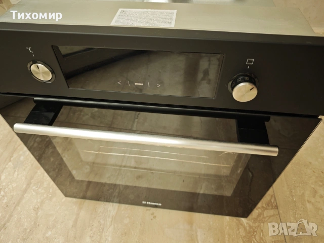 Фурна за вграждане Hansa BOES68461, Електрическа, 62 л, 8 програми, Grill, Таймер, Клас A, Черен, снимка 4 - Печки, фурни - 55252222