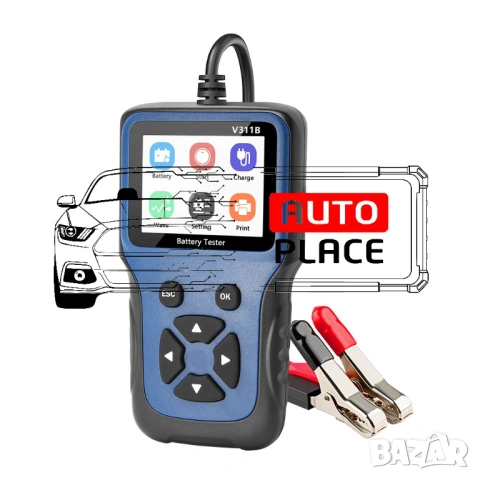Тестер за акумулатори V311B 12V / 2000A, снимка 4 - Аксесоари и консумативи - 53973209