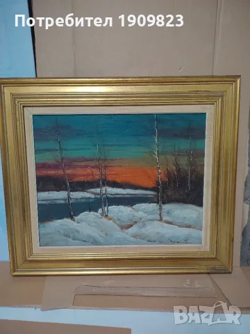 Голяма маслена картина, снимка 2 - Картини - 55698953