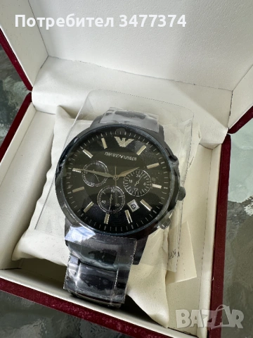 Emporio Armani Renato Chronograph - чисто нов, снимка 4 - Мъжки - 54743128