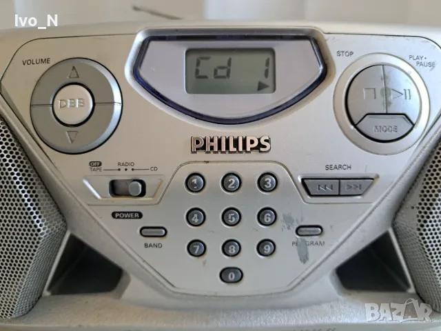 CD радио касетофон Philips AZ 1500., снимка 2 - Радиокасетофони, транзистори - 55485328