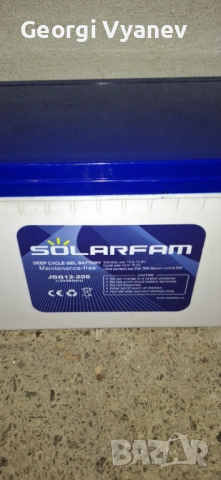 Тягов гелов акумулатор SOLARFAM 12V 200Ah (Deep Cycle), снимка 3 - Части - 54027864