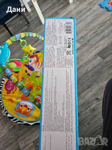 Активна гимнастика за деца и бебета 0+, многоцветна, с килимче Lorelli Toys, като нова, снимка 8 - Образователни игри - 54841420