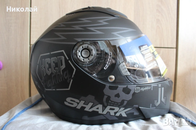 *ПРОМОЦИЯ* Каска Shark Ridill 1.2 Catalan Bad Boy Mat , снимка 5 - Аксесоари и консумативи - 52330464