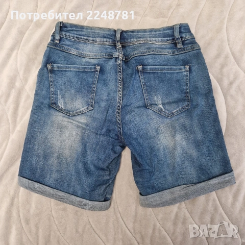 Дънкови панталонки, снимка 2 - Къси панталони и бермуди - 55151697