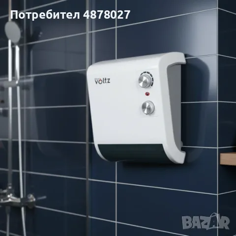 Отоплителна печка за баня Voltz OV51970J – 2000W, вентилатор, водоустойчива, снимка 4 - Отоплителни печки - 55537904