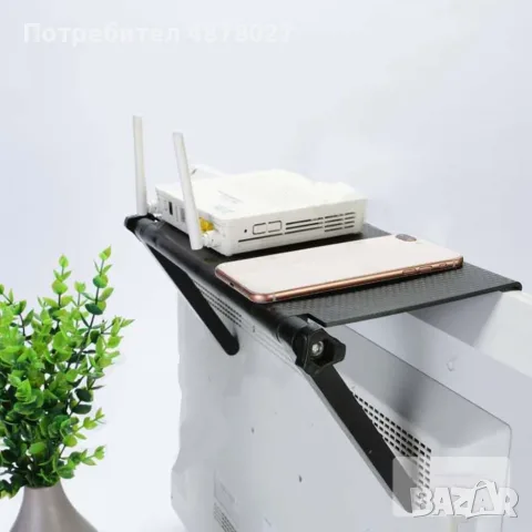 Практична сгъваема поставка за рутер, дистанцианно или ТВ приемник/ Материал - ABS пластмаса; Цвят -, снимка 10 - Приемници и антени - 55494553