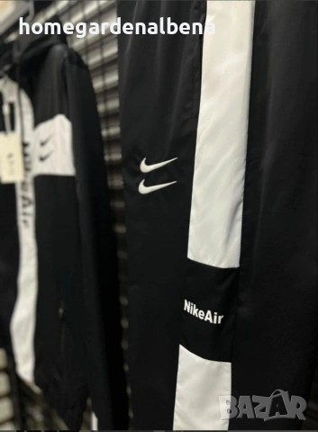 Спортен екип ветровка с качулка панталон черно бяло сиво S M L XL 2XL, снимка 5 - Спортни дрехи, екипи - 54402736