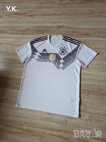 Оригинална мъжка тениска Adidas Climalite x Germany National Football Team / Season 18 (Home), снимка 2 - Тениски - 55394089