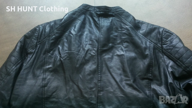 Jack & Jones Leather Jacket Размер L мъжко яке естествена кожа 19-27, снимка 8 - Якета - 54810505