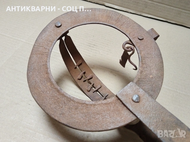 Стар Кован Капан За Животни, Кована Клюса За Животни. / НОМЕР 1777., снимка 8 - Антикварни и старинни предмети - 55281957