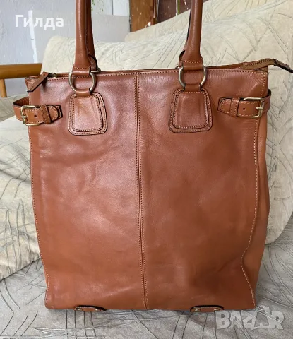 Massimo Dutti чанта естествена кожа, снимка 7 - Чанти - 55537685