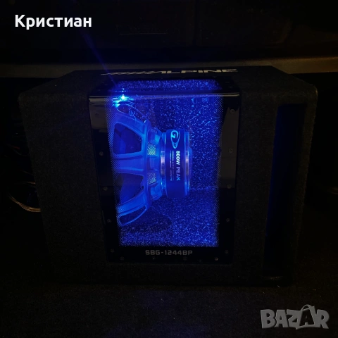 Alpine бас каса и усилвател комплект, снимка 2 - Аудиосистеми - 54308018