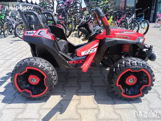 SAFARI двуместен акумулаторен джип JAKARTA 4x4 червен, снимка 4 - Коли, камиони, мотори, писти - 55440317