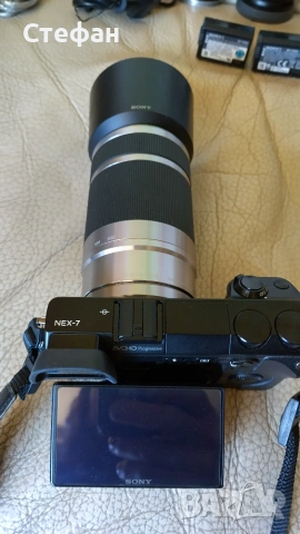 Фотоапарат безогледален Sony NEX 7 Комплект., снимка 8 - Фотоапарати - 55248541