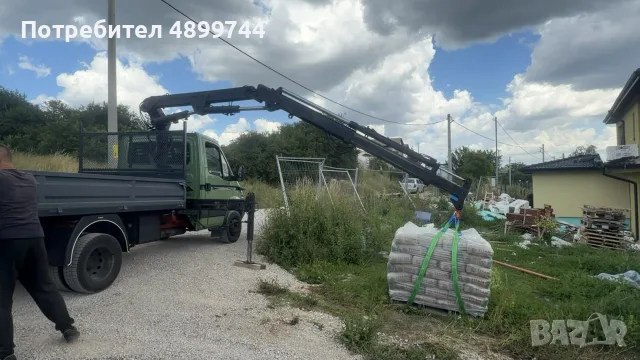 Транспорт, превоз Самосвал с кран, снимка 2 - Транспортни услуги - 55435949