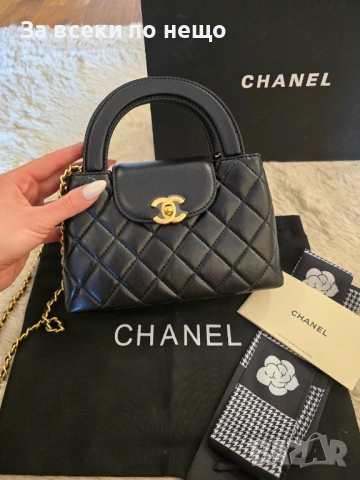 Chanel Kelly Дамска Черна Чанта Код Brand Luxury Fashion11, снимка 5 - Чанти - 54953693