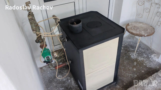 Продавам камина с водна риза 22kw. на дърва, снимка 3 - Други стоки за дома - 54686659