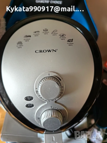 Air Fryerц CROWN, снимка 2 - Фритюрници - 55176239