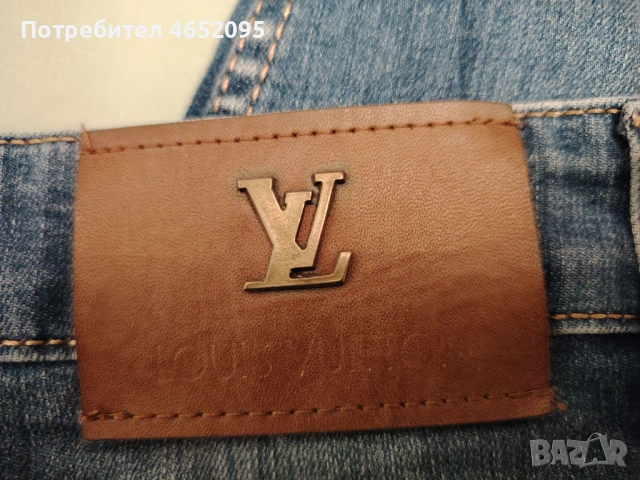Нови Къси Дамски дънки 3/4-ти Louis vuitton, снимка 3 - Дънки - 53969182