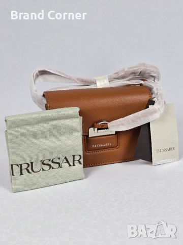 Нова дамска чанта Trussardi - кафява, снимка 3 - Чанти - 54410725