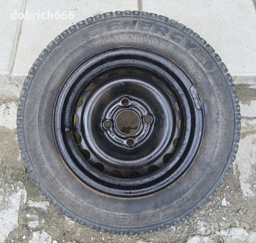 Резервна гума 13 цола 4х100 56.6 Opel Опел 4x100 джанта с гума 165/70/13 Michelin