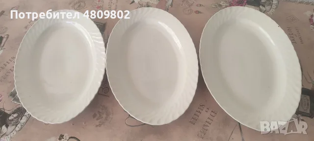Овални плата от ПОРЦЕЛАН. 36х23 см, снимка 2 - Чинии - 55448680