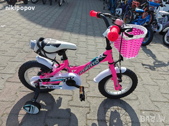 BG Детски велосипед 12" HAMATO розов, снимка 2 - Велосипеди - 54333991