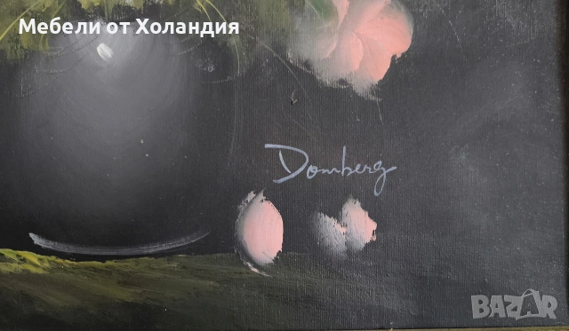 Белгийска маслена картина, снимка 3 - Картини - 54110677