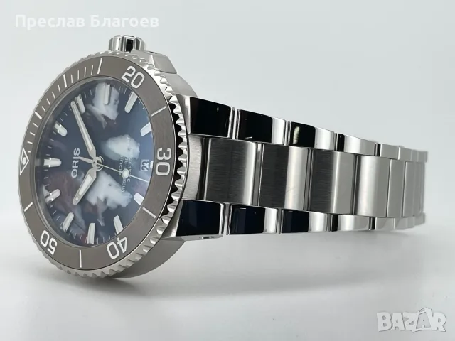 Часовник Oris Aquis Date Upcycle, снимка 3 - Мъжки - 55350118