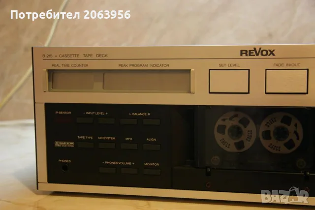 Revox B 215 mk 2 триглав дек от високият клас на Щудер., снимка 8 - Декове - 53220318