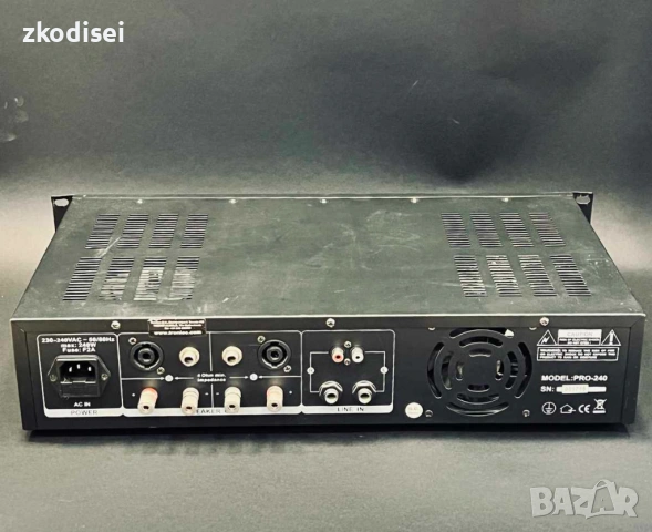 Усилвател SKYTEC PRO 240, снимка 2 - Ресийвъри, усилватели, смесителни пултове - 54367265