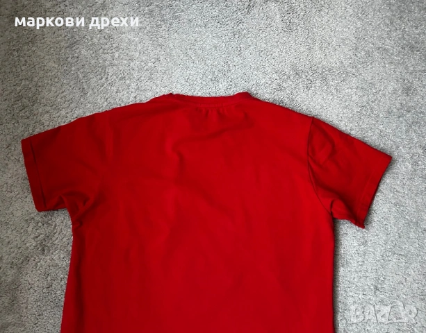 Louis Vuitton Red Pearl Detail Oversize T-shirt S, снимка 4 - Тениски - 54336147