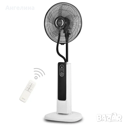 Вентилатор с водна мъгла 16'' Muhler MF-1679RC, 75W, LED, дист. упр-е, снимка 5 - Вентилатори - 55129723