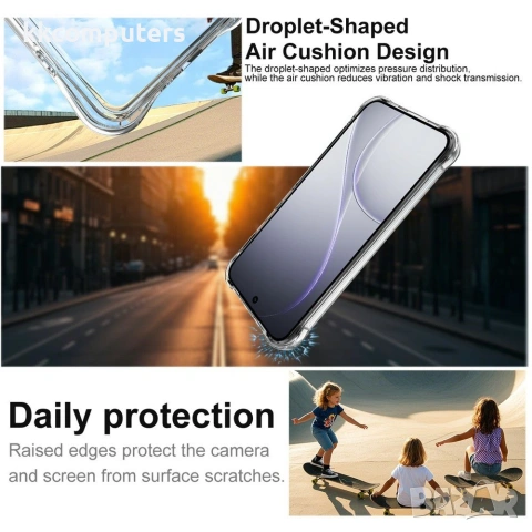За Oppo Reno15 F 5G IMAK Магнитен Удароустойчив TPU Калъф с Въздушни Възглавници и Скрийн Протектор , снимка 4 - Калъфи, кейсове - 55024218