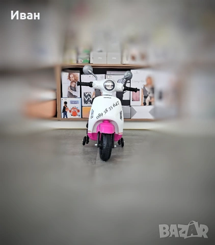 ТОП ЦЕНА!НОВО!Детски акумулаторен мотор Honda PINK с 12V батерия,предни светлини, снимка 2 - Детски велосипеди, триколки и коли - 54447083