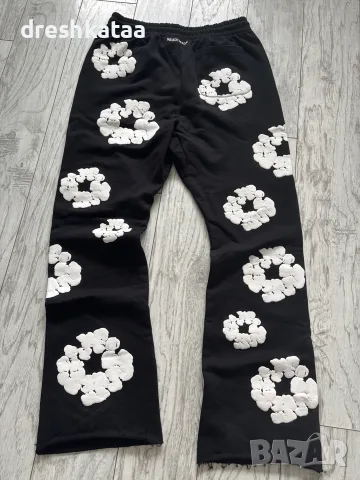 Черни Denim Tears Sweatpants, снимка 2 - Панталони - 55422475