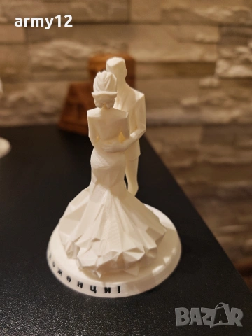 Сватбена фигура 3D принтирана, снимка 3 - Фигурки - 55064275
