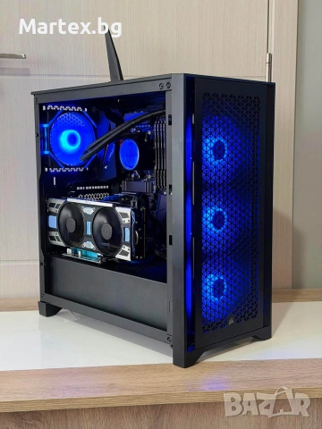 Геймърски компютър Ryzen 5 5600x, GTX 1080, 32GB, водно охлаждане, снимка 7 - Геймърски - 55191694