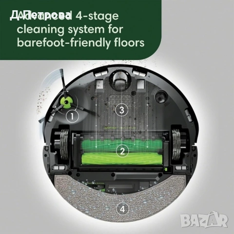 iRobot Roomba Combo 10 Max AutoWash – прахосмукачка + моп, снимка 4 - Прахосмукачки - 54335949