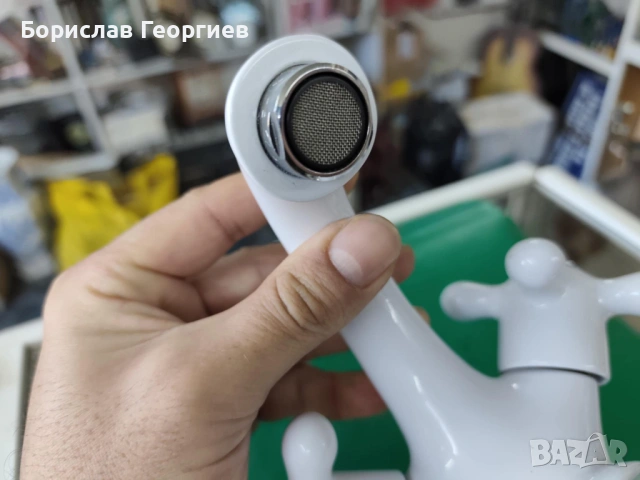Нов бял смесител за мивка, снимка 3 - Други - 54328388