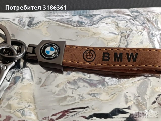 BMW оригин.ключодържател ест. кожа и метал, снимка 2 - Аксесоари и консумативи - 54879108