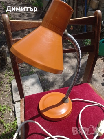 Метална настолна индустриална лампа , снимка 2 - Настолни лампи - 54154452