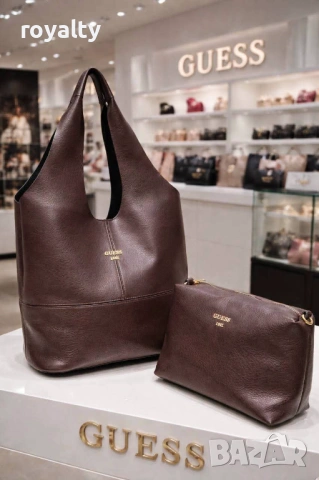 Guess Нова Кожена Дамска Чанта Различни Цветове , снимка 4 - Чанти - 54649605