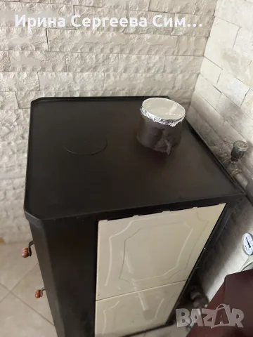 Печка/камина с водна риза и фурна PRITY FG W15 с подарък, снимка 4 - Камини - 55703876