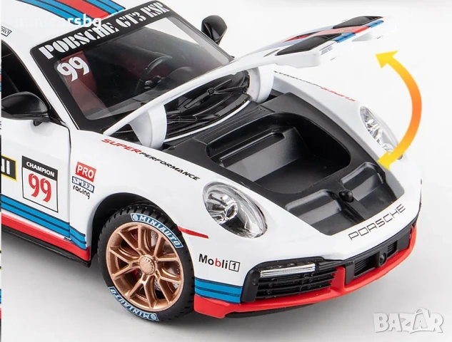 Метални колички: Porsche 911 GT3 RSR Martini, снимка 3 - Колекции - 54799311