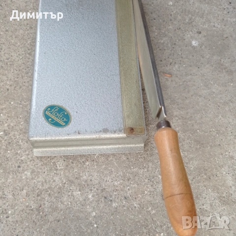 Немска ножица гилотина за хартия , снимка 2 - Антикварни и старинни предмети - 54385466
