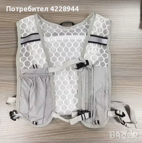 Раница / жилетка за бягане, бегаческа раница, спортна за маратон колоездене, туризъм, трейл, снимка 4 - Раници - 55505924